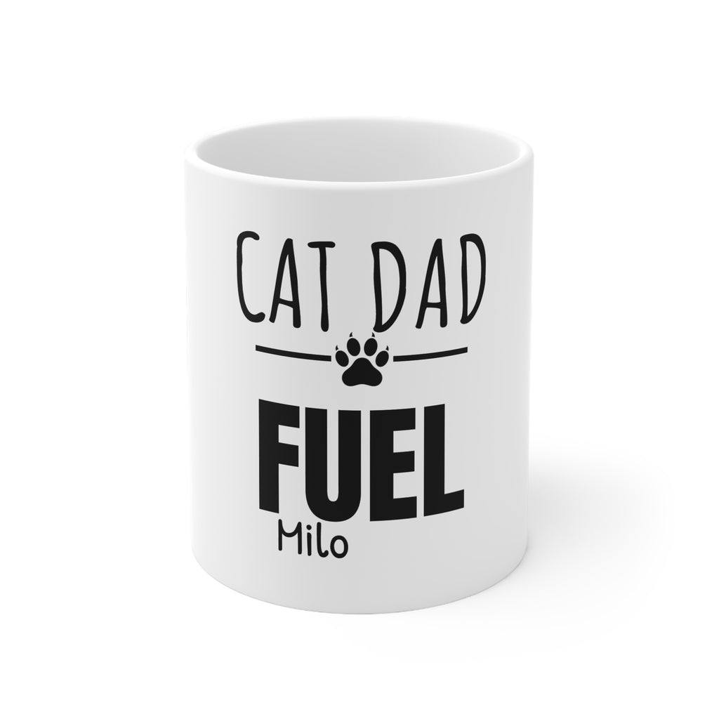 Cat Dad Fuel Mug — Personalized
