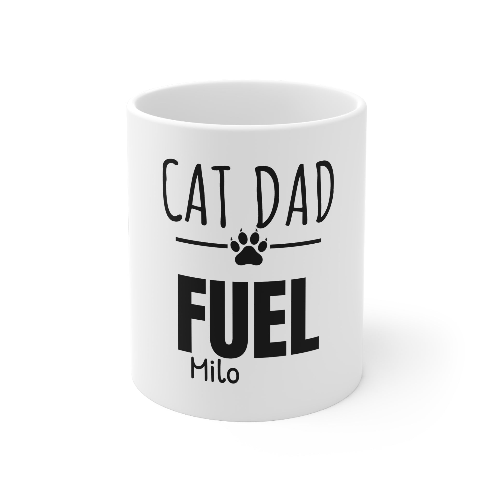 Cat Dad Fuel Mug — Personalized