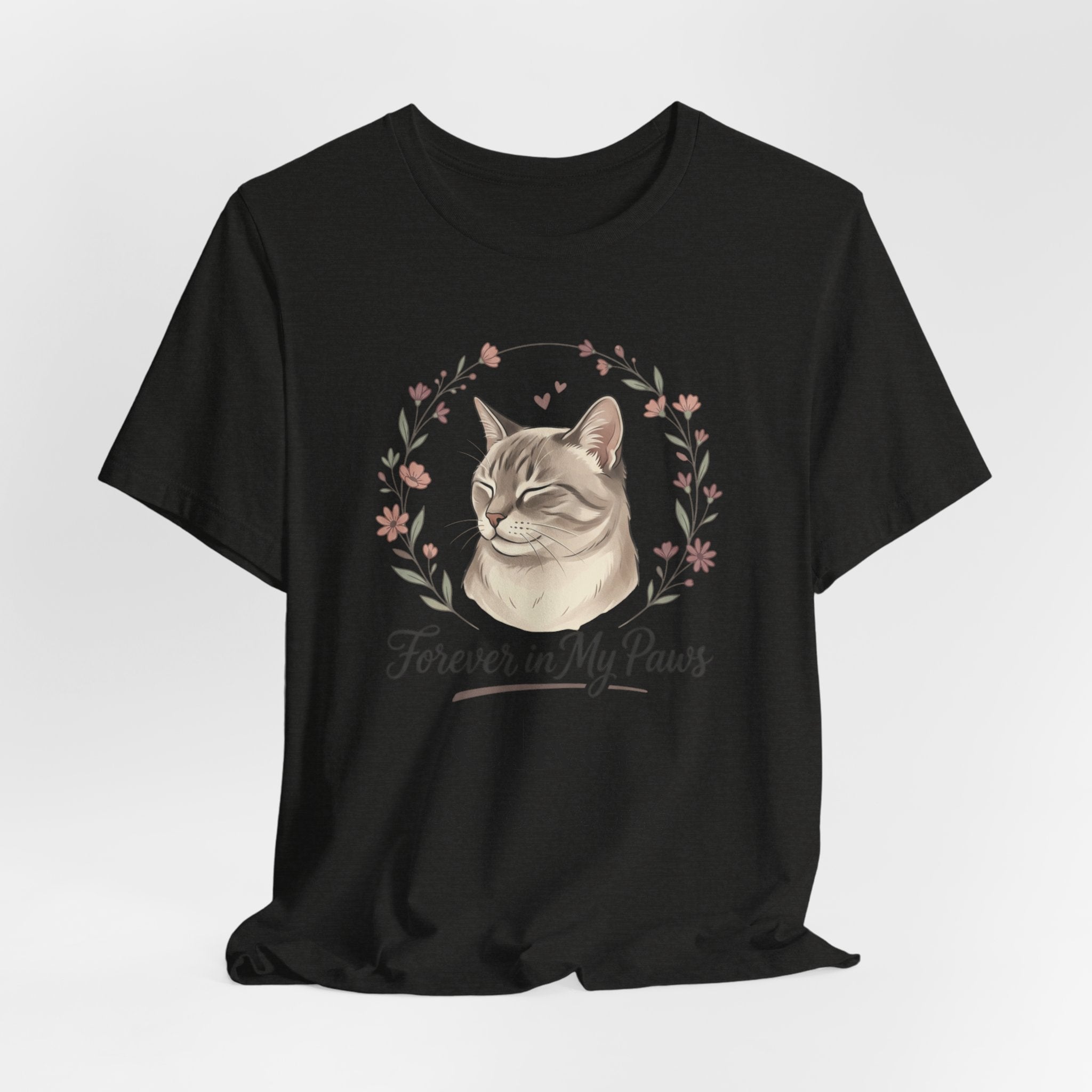 Cat Memorial T‑Shirt — "Forever in My Paws" - Personalized