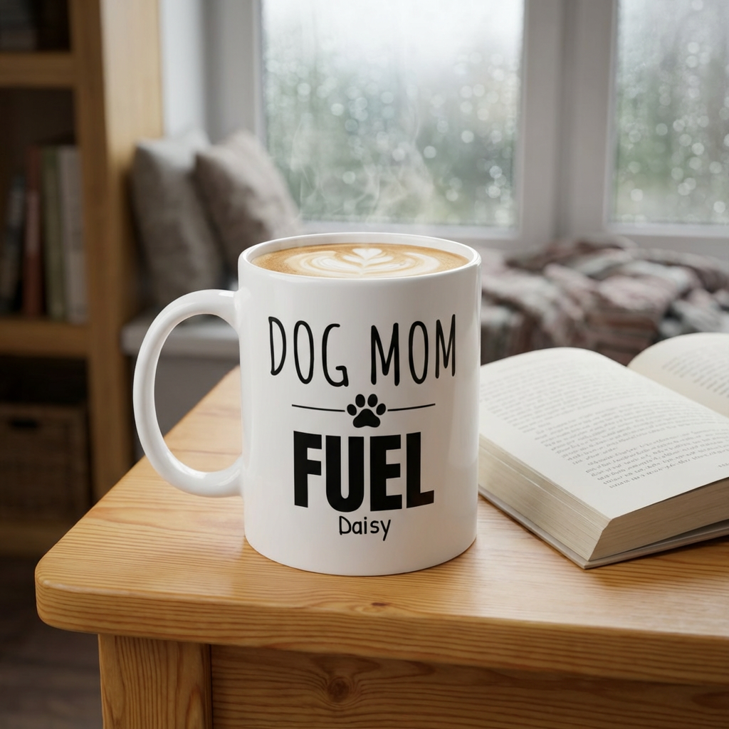 Dog Mom Fuel Mug — Personalized