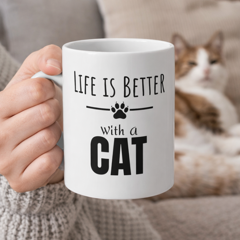 Life is Better with a Cat Mug (11 oz)