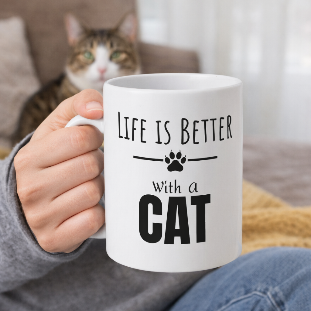 Life is Better with a Cat Mug (11 oz)