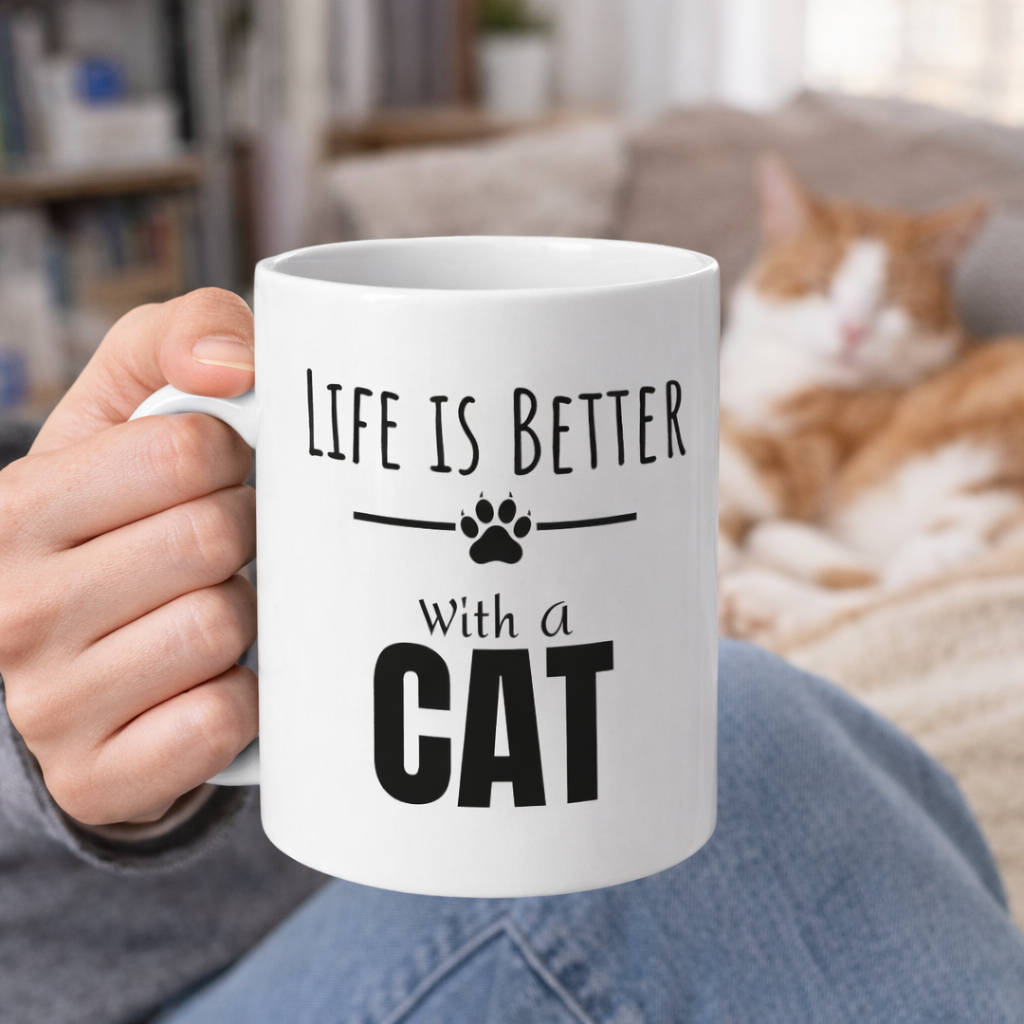 Life is Better with a Cat Mug (11 oz)