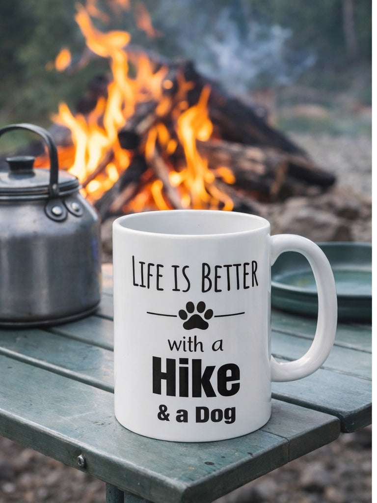 Life is Better with a Hike & a Dog Mug (11 oz)