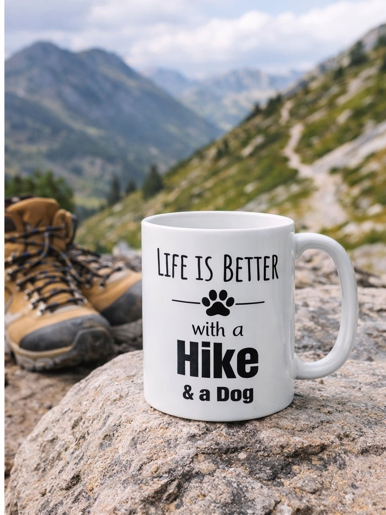 Life is Better with a Hike & a Dog Mug (11 oz)