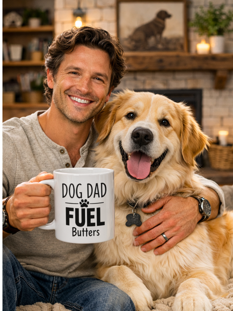Dog Dad Fuel Mug — Personalized