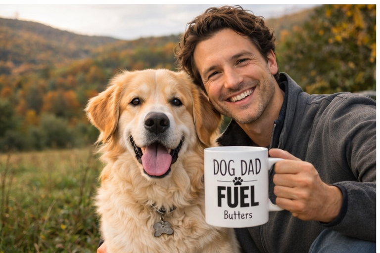 Dog Dad Fuel Mug — Personalized