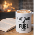Cat Dad Fuel Mug — Personalized