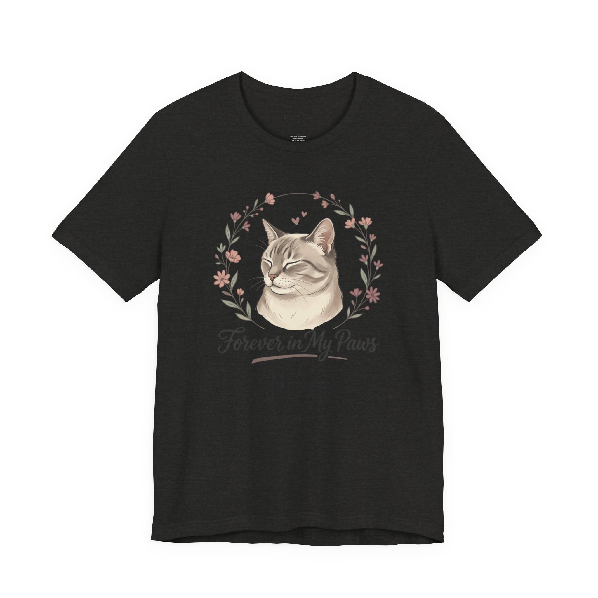 Cat Memorial T‑Shirt — "Forever in My Paws" - Personalized