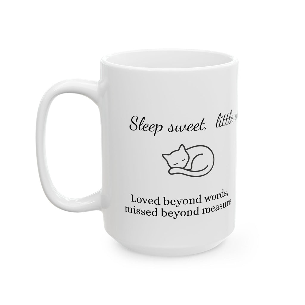 Cat Memorial Mug — "Sleep Sweet Little One" - Personalized